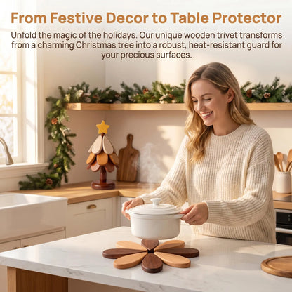 [Dealsforyoudays] Wooden One Tree Coaster Solid Wood Home Desktop Decoration Dishes and Dishes Insulation Mat Water Cup Drink Placemat Festival Display Festival Gift Christmas Gift Sturdy Tableware