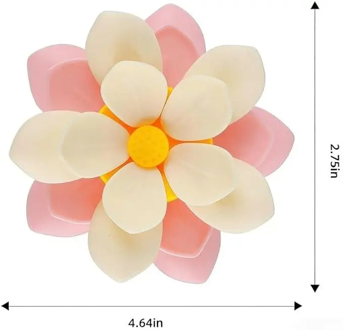 Magnetic Food Sealing Clips Set (10 Bag Clips + 1 Magnetic Base) - Decorative Lotus Clips for Snacks, Bread, and Pet Food Storage, Ideal for Fridge Organization and Kitchen Gifts